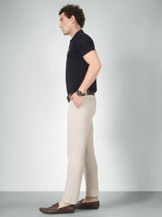Classic Stone Beige Chinos For Men