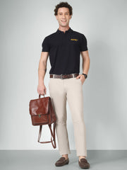 Classic Stone Beige Chinos For Men