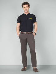 Men's Charcoal Brown Chinos