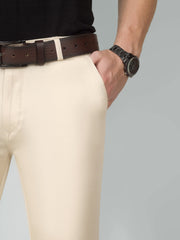 Men's Cream Color Trouser