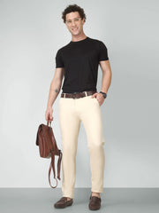 Men's Cream Color Trouser
