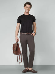 Men's Charcoal Brown Chinos