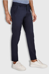 Fluidic Blue Color Lounge Trouser