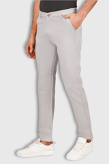 Fluidic Stone Color Premium Trouser