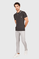 Fluidic Stone Color Premium Trouser