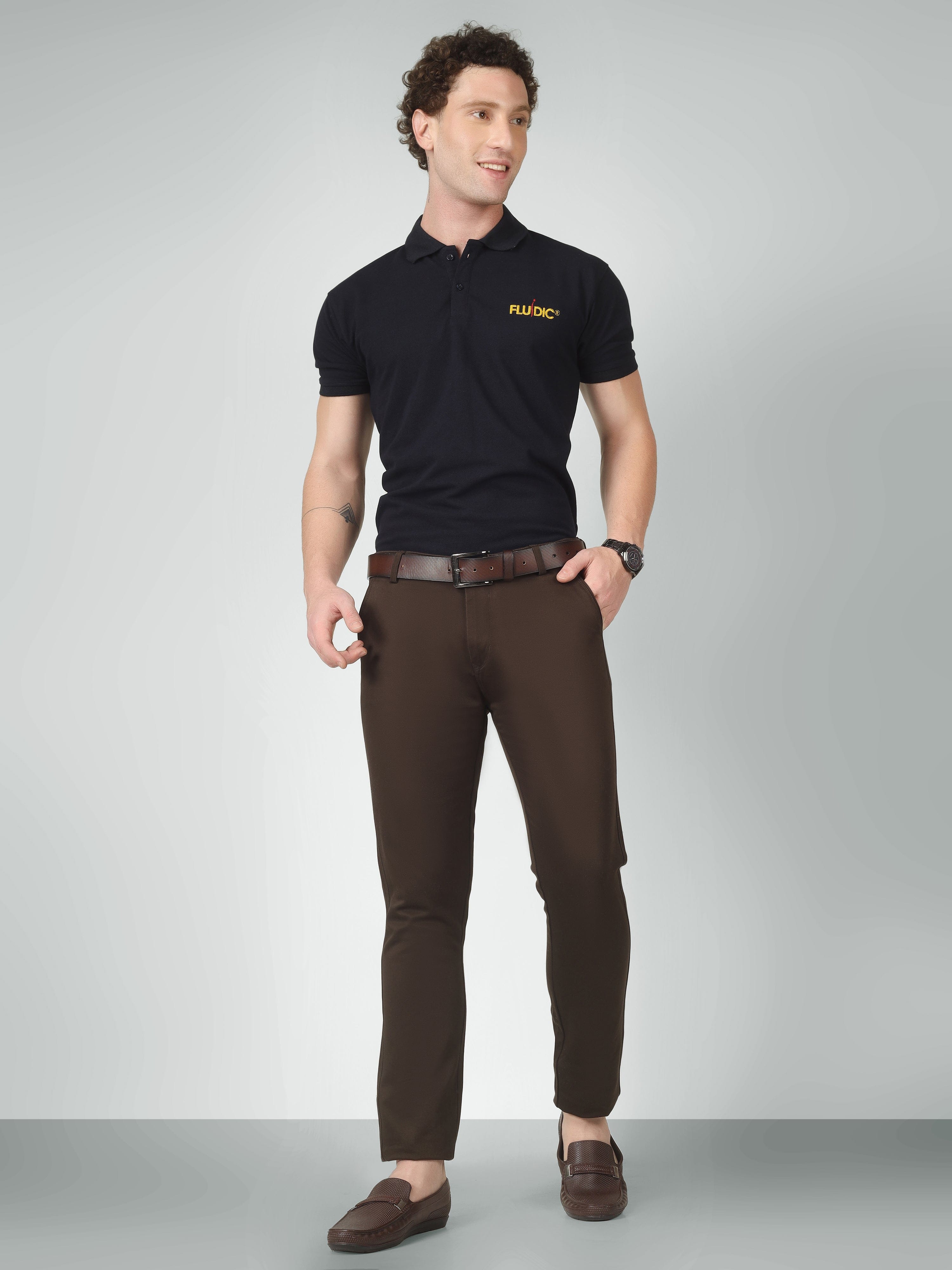 Brown Casual Trouser