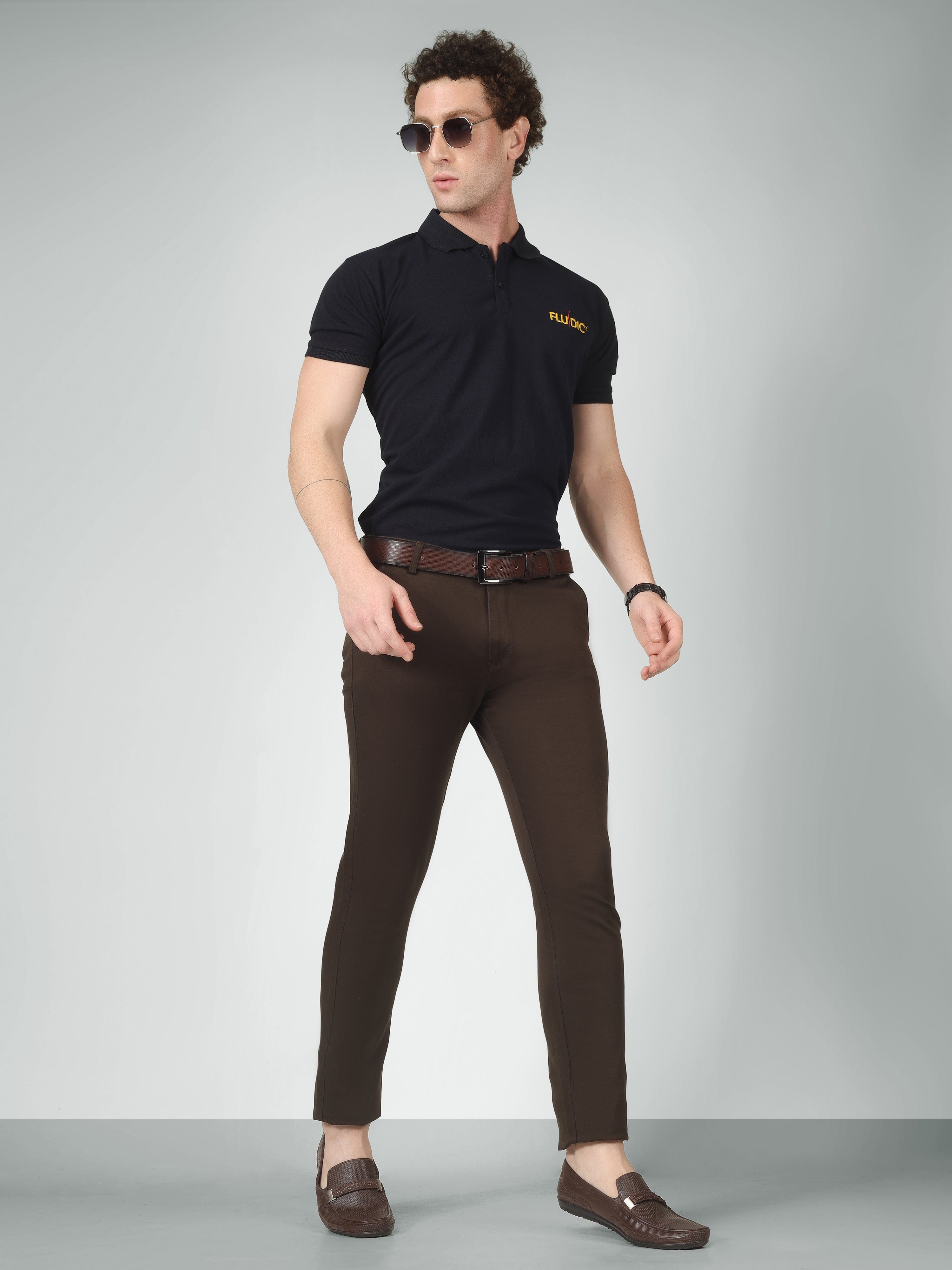 Brown Casual Trouser