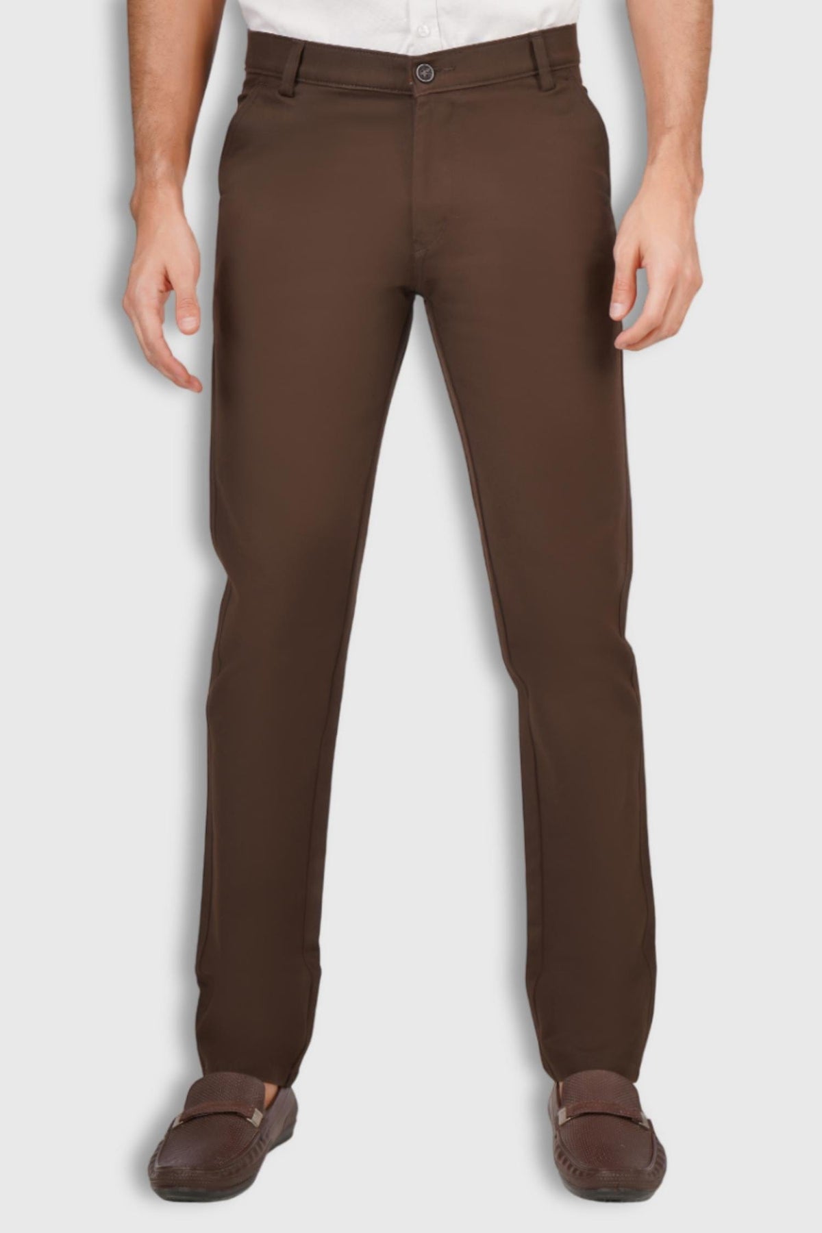 Fluidic Brown Color Lounge Trouser