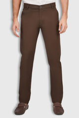 Fluidic Brown Color Lounge Trouser