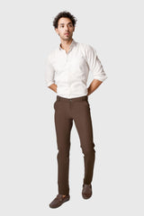 Fluidic Brown Color Lounge Trouser