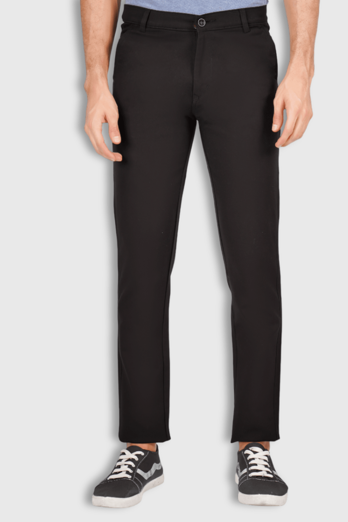 Fluidic Black Color Lounge Trouser