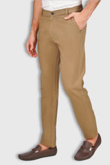Fluidic Khaki Color Lounge Trouser