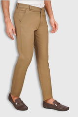 Fluidic Khaki Color Lounge Trouser