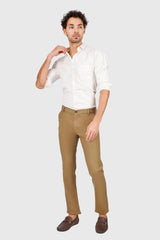Fluidic Khaki Color Lounge Trouser
