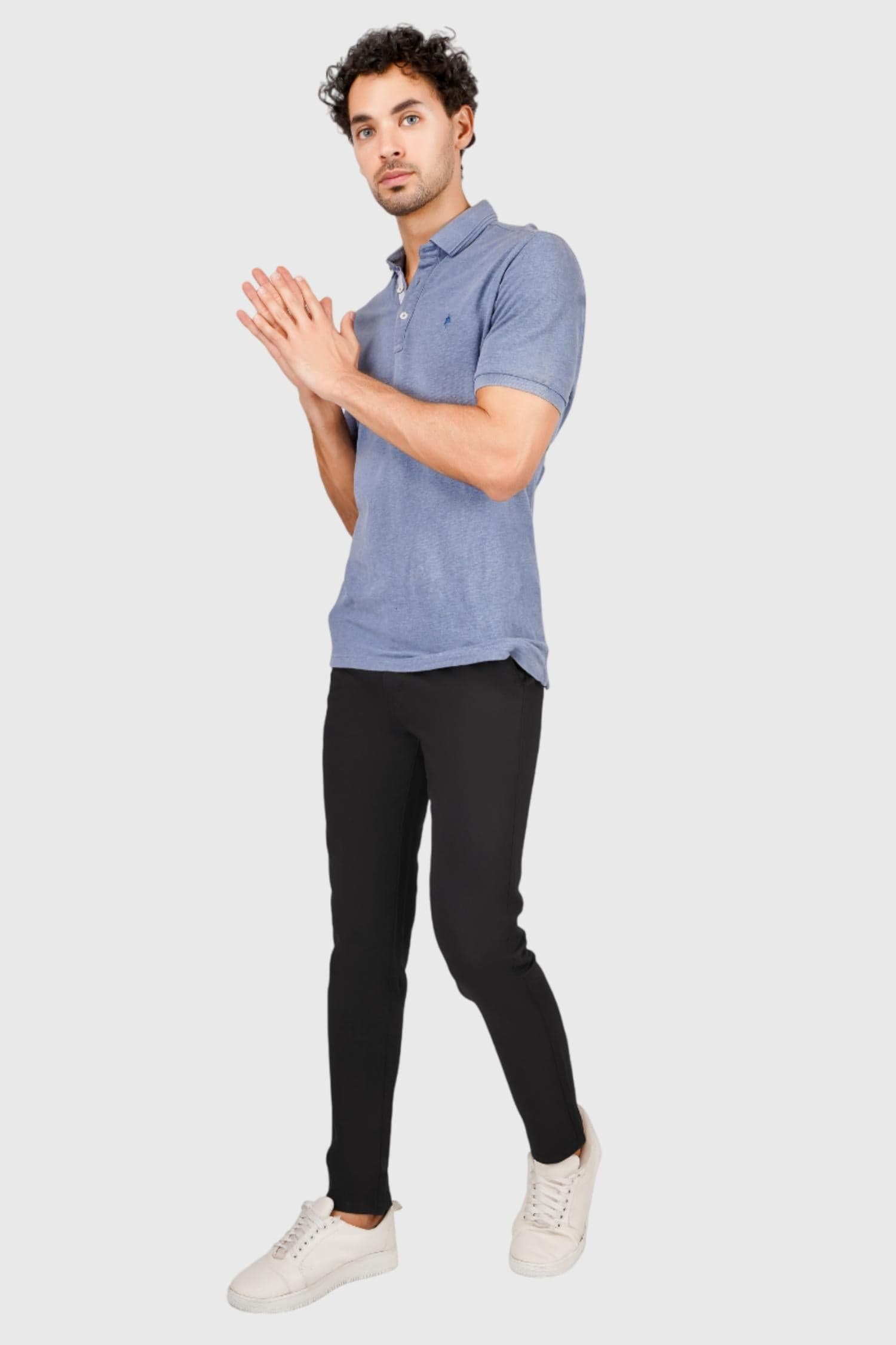 Fluidic Black Color Premium Trouser