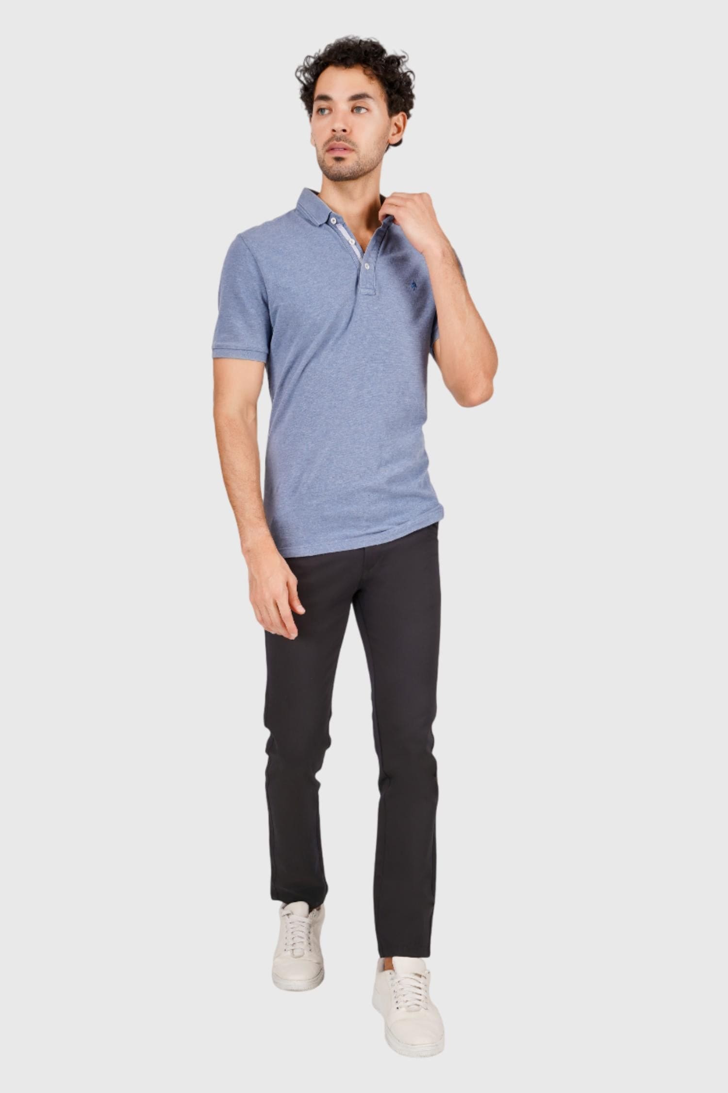 Fluidic Black Color Premium Trouser
