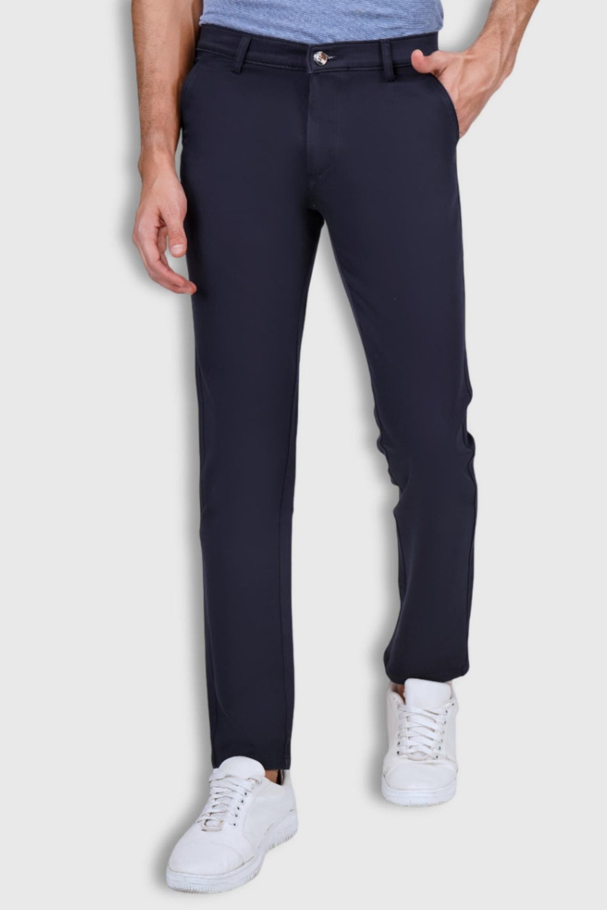 Fluidic Blue Color Premium Trouser