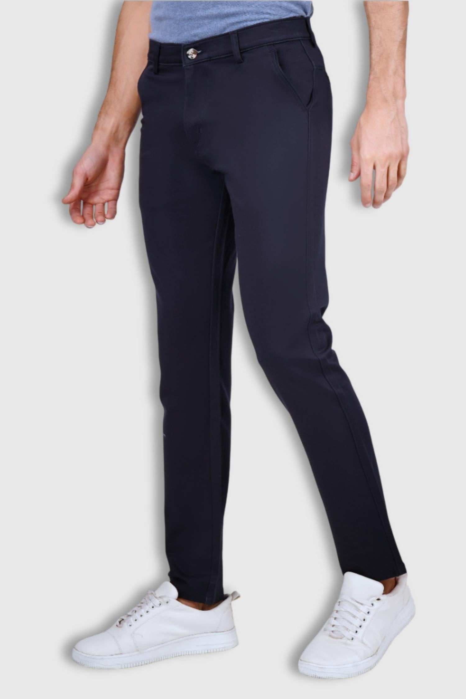 Fluidic Blue Color Premium Trouser