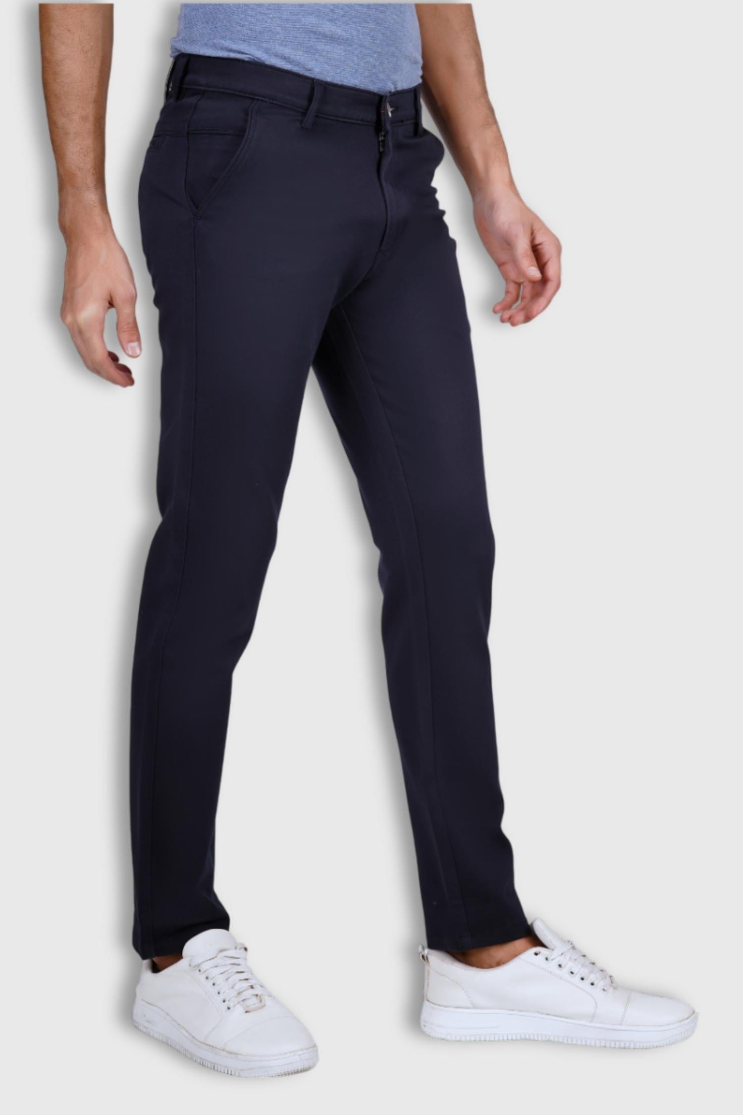 Fluidic Blue Color Premium Trouser