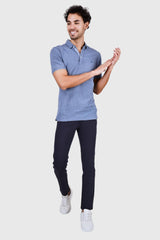 Fluidic Blue Color Premium Trouser