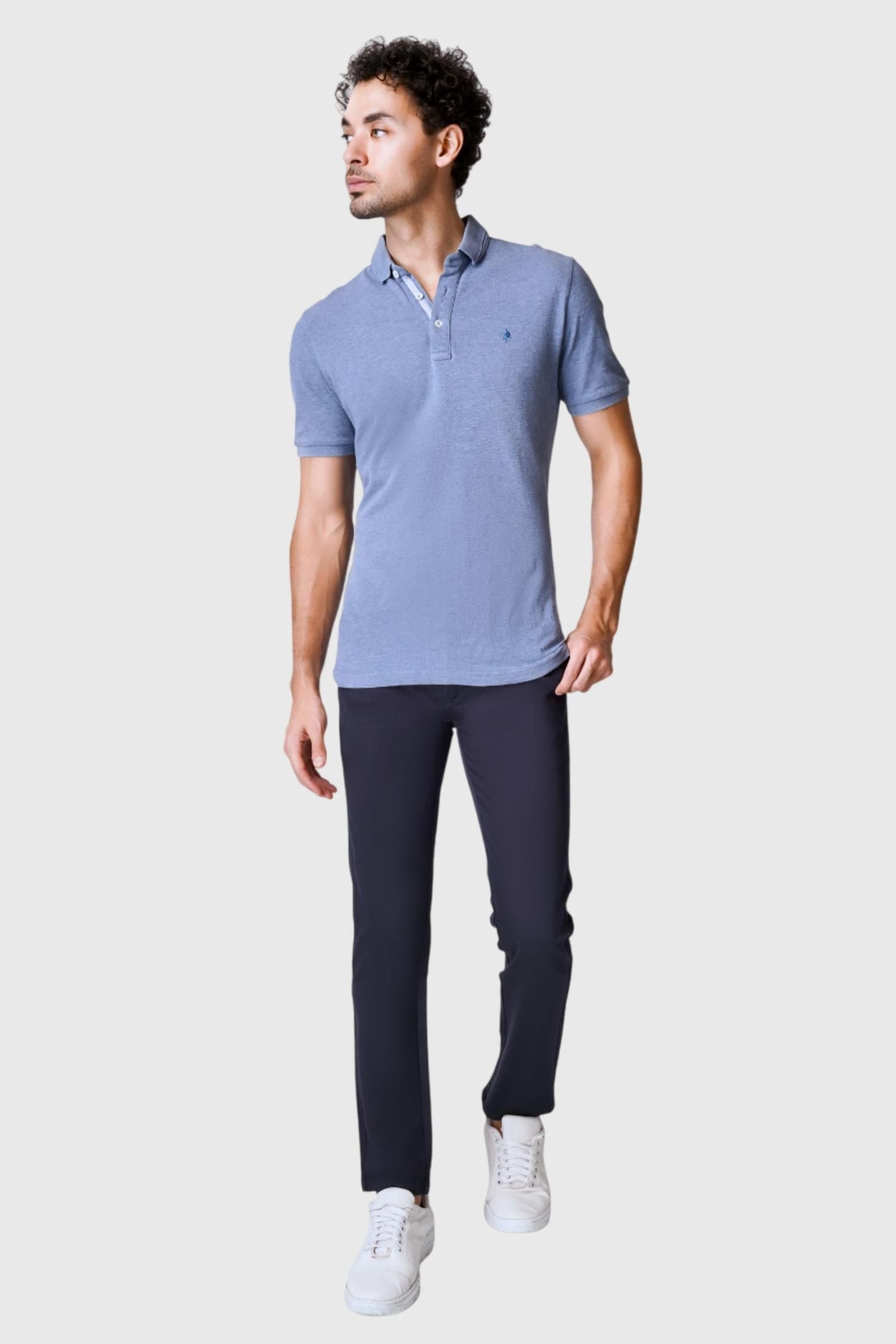 Fluidic Blue Color Premium Trouser