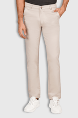 Fluidic Cream Color Premium Trouser