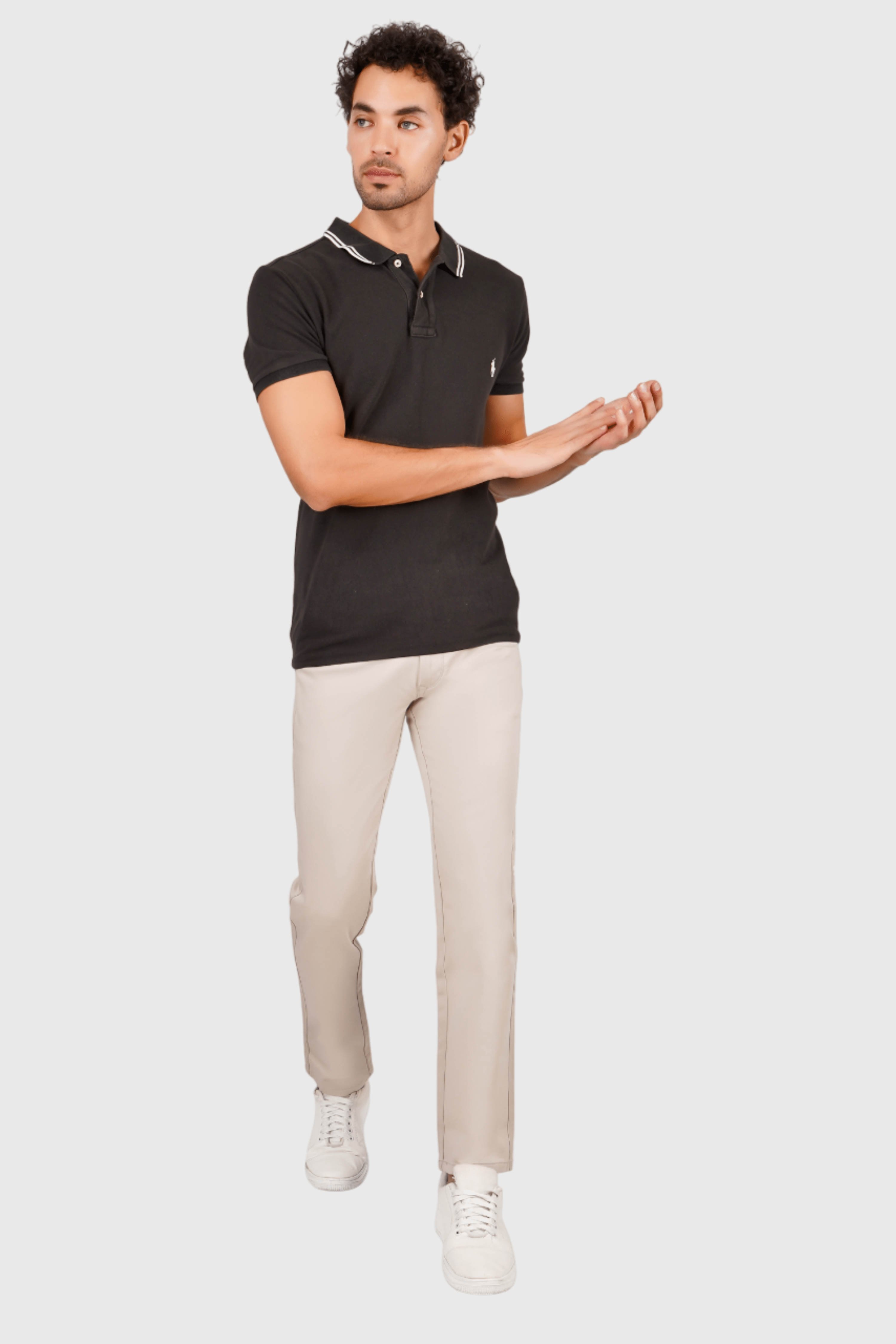 Fluidic Cream Color Premium Trouser