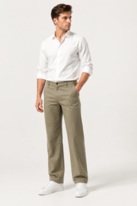 Khaki Linen Pants For Men