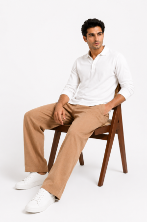 Tan Premium Linen Pant for Men