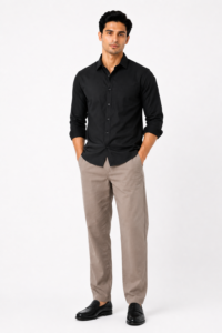 Camel Suede Touch Chinos