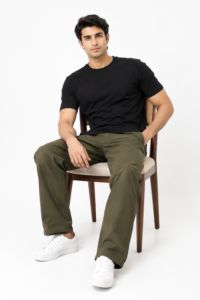 Mehndi Suede Touch Chinos